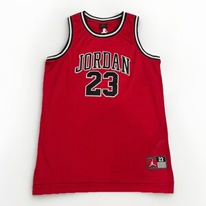 Jordan 23 Chicago Bulls Flight Youth XL (13-15 yrs) Red Jersey Stitched Letters